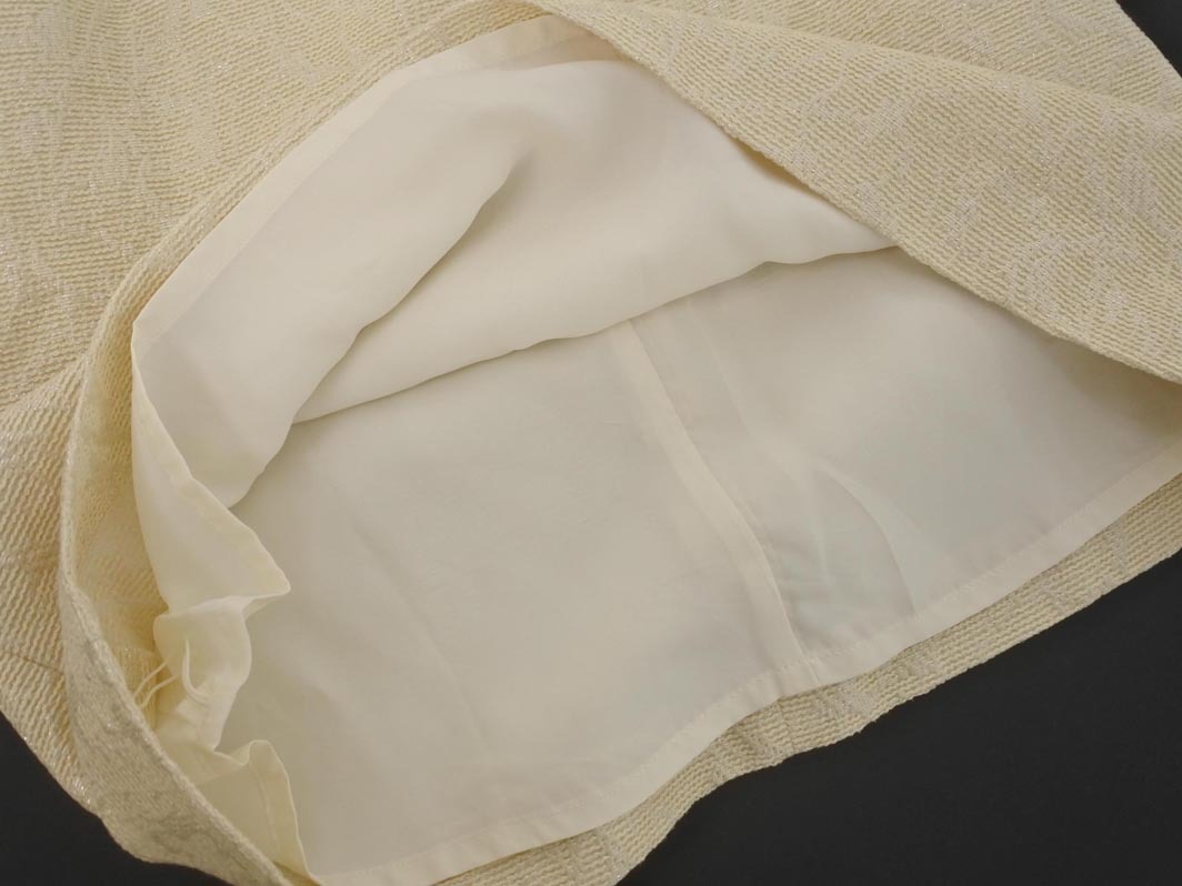 NATURAL BEAUTY ナチュラルビューティー ペプラム ドッキング ワンピース size36/アイボリー ■◇ ☆ fhc8 レディース_画像4