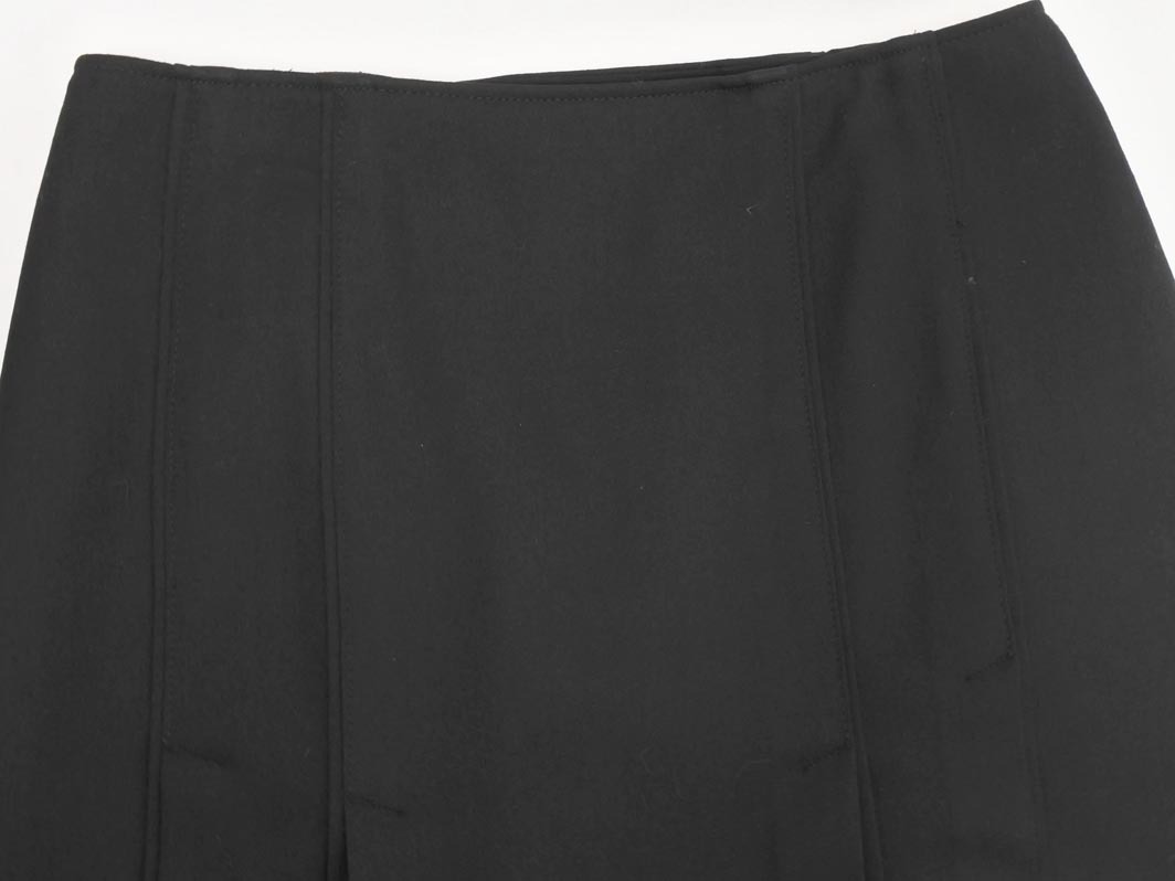 LAUTREAMONT ロートレアモン ウール混 Aライン 臺(tái)形 スカート size3/黒 ◇■ ☆ fhc8 レディース