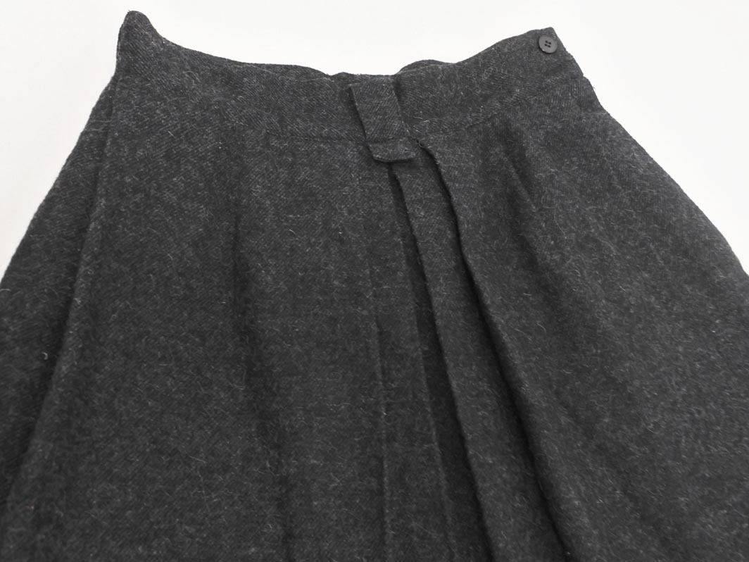 COMME CA DU MODE コム サ デ モード ウール混 タック スカート 黒 ◇■ ☆ fhc8 レディース