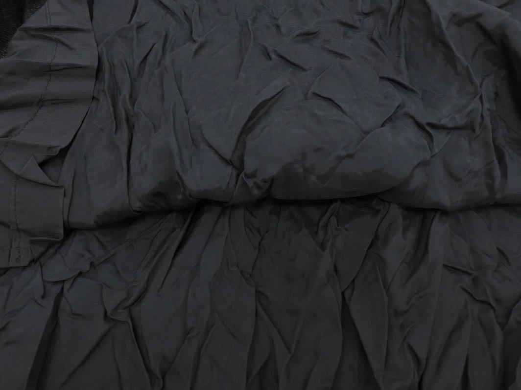 COMME CA DU MODE コム サ デ モード ウール混 タック スカート 黒 ◇■ ☆ fhc8 レディース