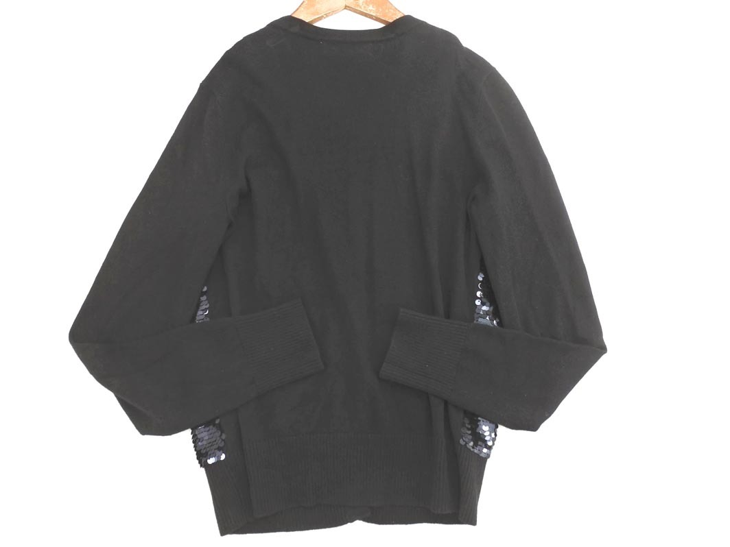 MICHAEL KORS マイケルコース スパンコール ニット カーディガン sizeS/黒 ◇■ ☆ fhc9 レディース_画像4