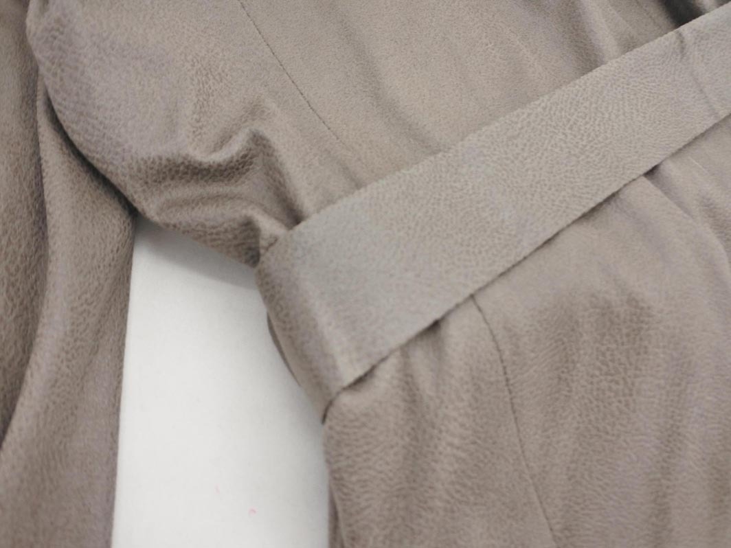 EVEX by KRIZIA エヴェックスバイクリツィア ノーカラー ジャケット コート size42/グレージュ ◇■ ☆ fhc8 レディースの画像6