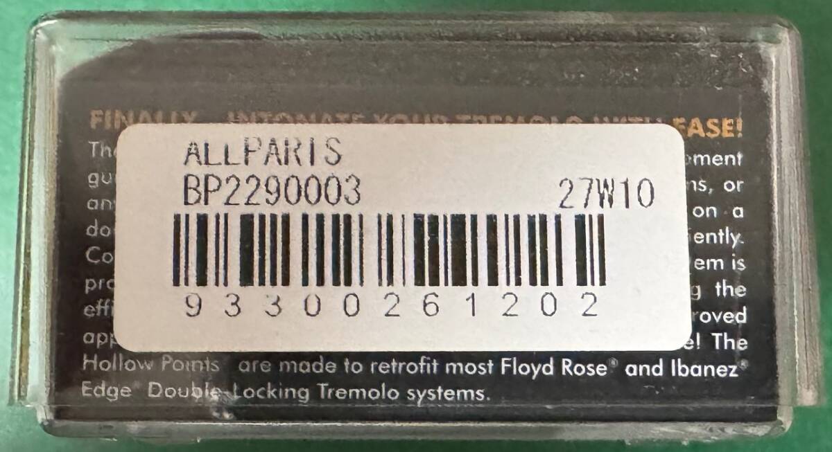 Floyd Rose(フロイドローズ) FRHPBP | Hollow Point Intonation System -Black-_画像4