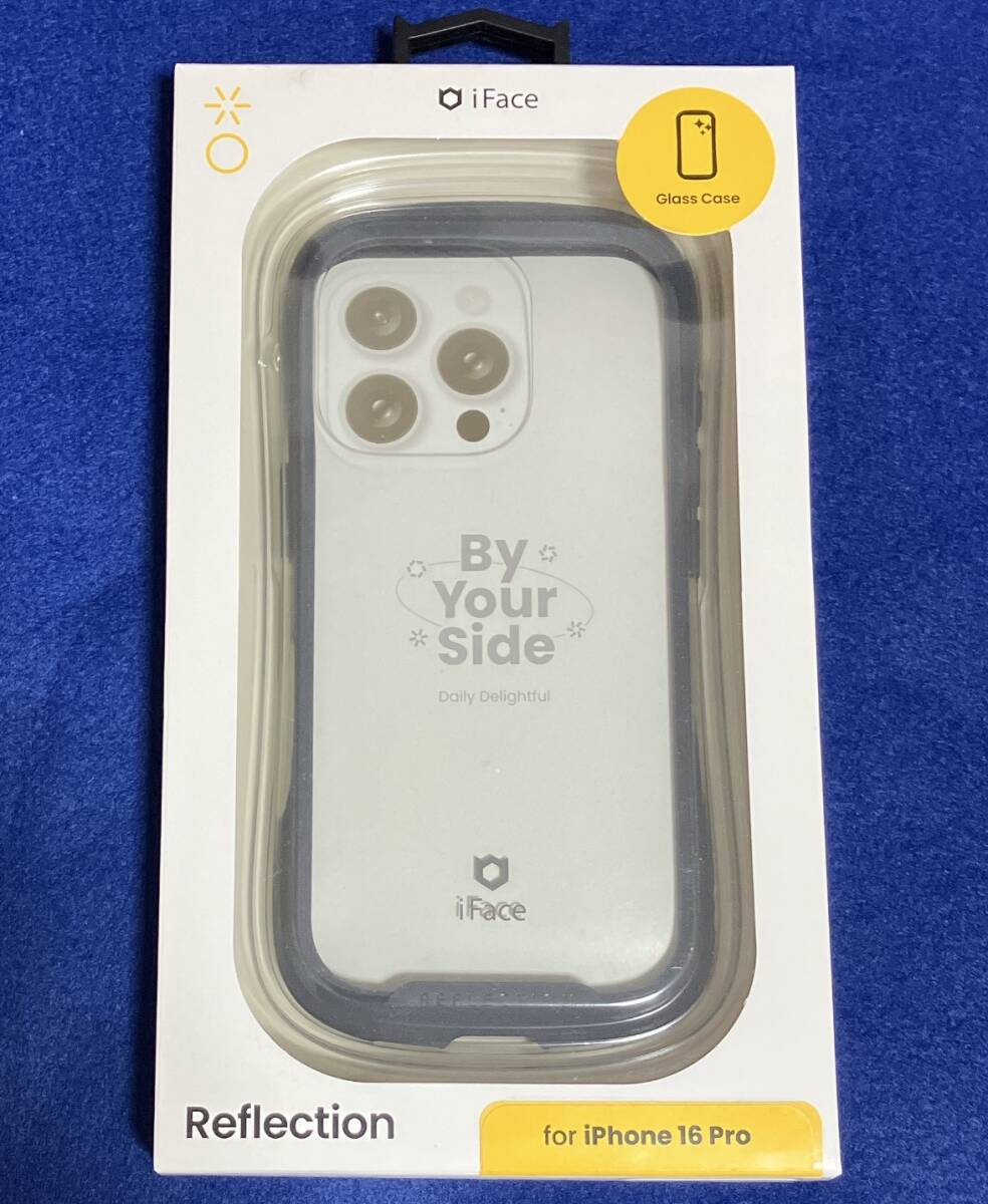 iPhone16Pro iFace Glass Case Reflection Navy