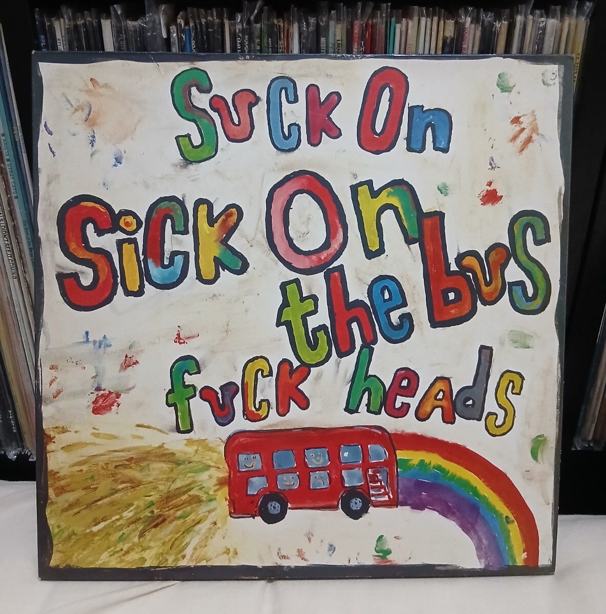 SICK ON THE BUS / SUCK ON FUCK HEADS  ''97 UK オリジナル Green Marble 盤_画像1