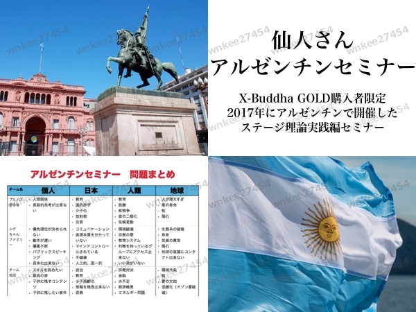 【仙人さん】アルゼンチンセミナー完全版｜教育理論×ステージ理論を融合したステージ理論実践型セミナー X-BuddhaGOLD購入者限定 Mr.X_画像1