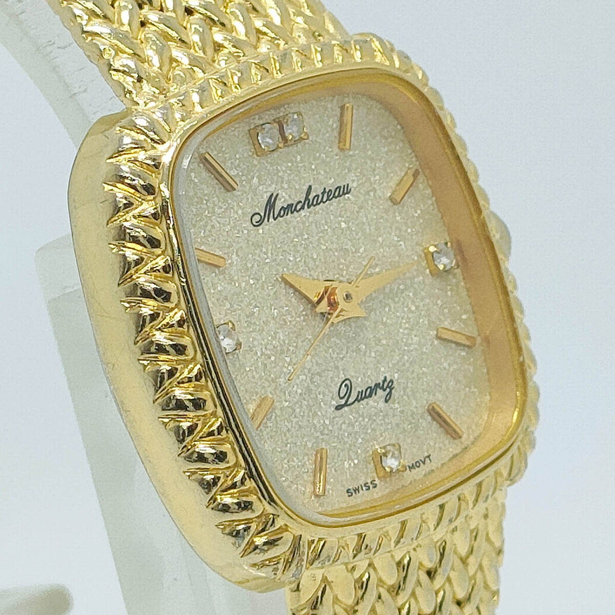 484 бесплатная доставка [ батарейка заменен ]mon автомобиль to-*Monchateau* женский / наручные часы / аналог / кварц 