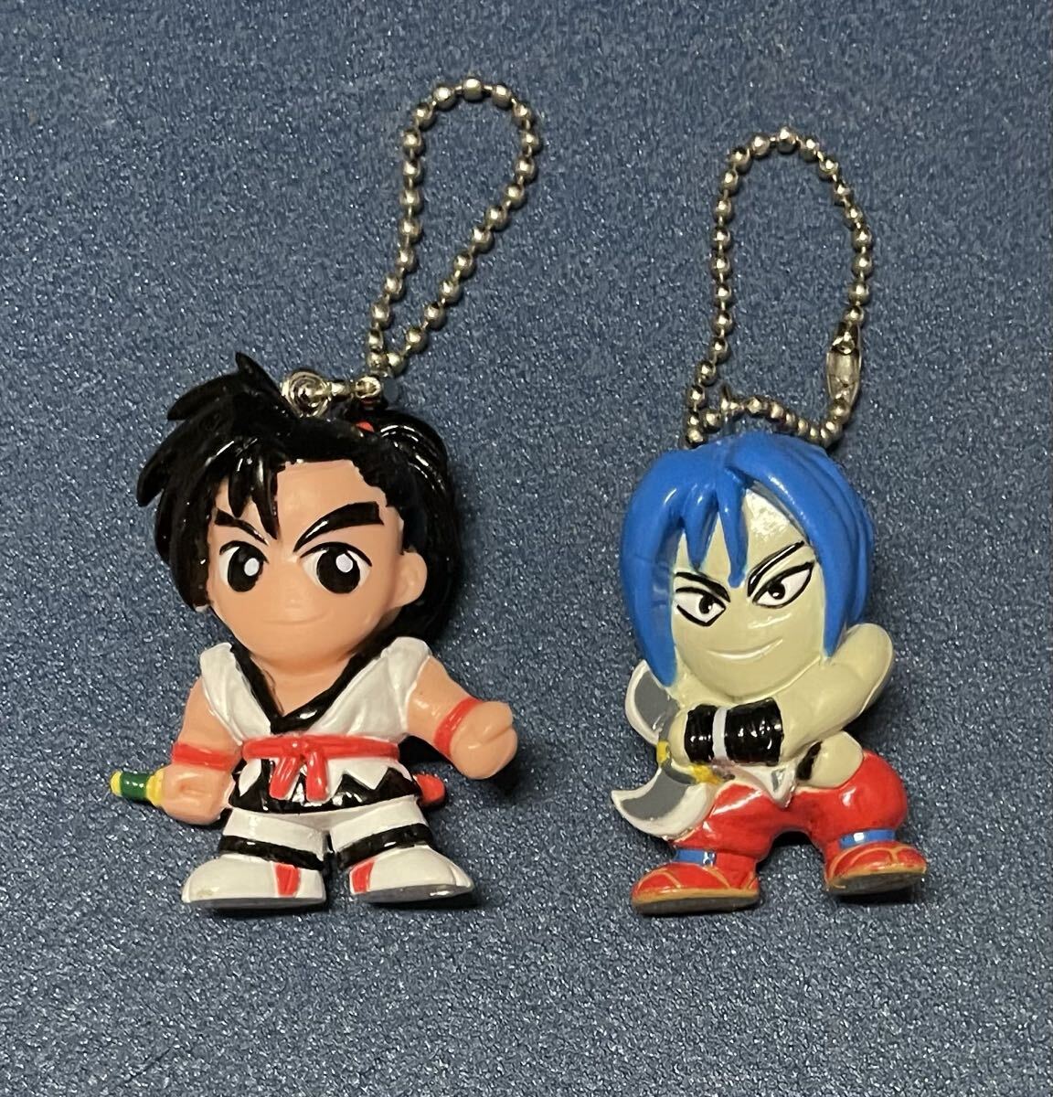 SNK サムライスピリッツ 覇王丸 & 首斬り破沙羅 キーホルダー フィギュア SAMURAI SPIRITS ゲームキャラクター ワンフェス_画像1