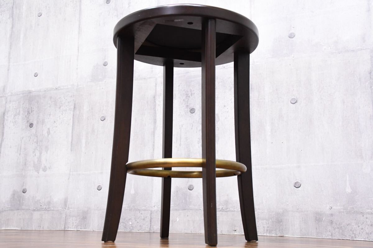 EHK18 カンディハウス レザー/本革張り ハイスツール バース