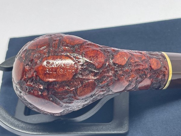 送料無料 パイプ SAVINELLI サビネリ アリゲーター・ブラウン・677 #44305_画像8