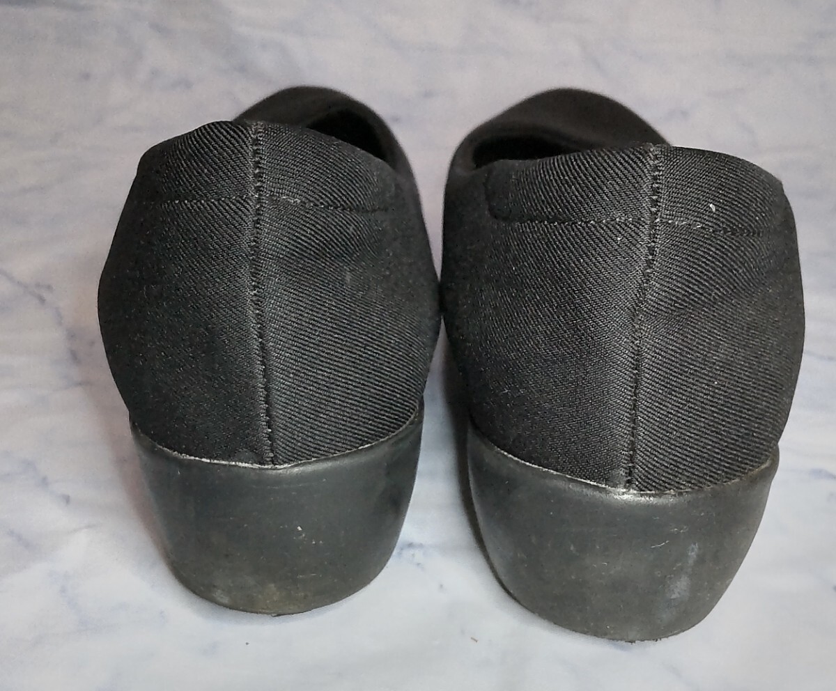 パンプス ファブリック MALL-WALKING by PANSY 24.0 ヒール高4cm モールウォーキング パンジー レーディー7ス カジュアル 中古 _画像5