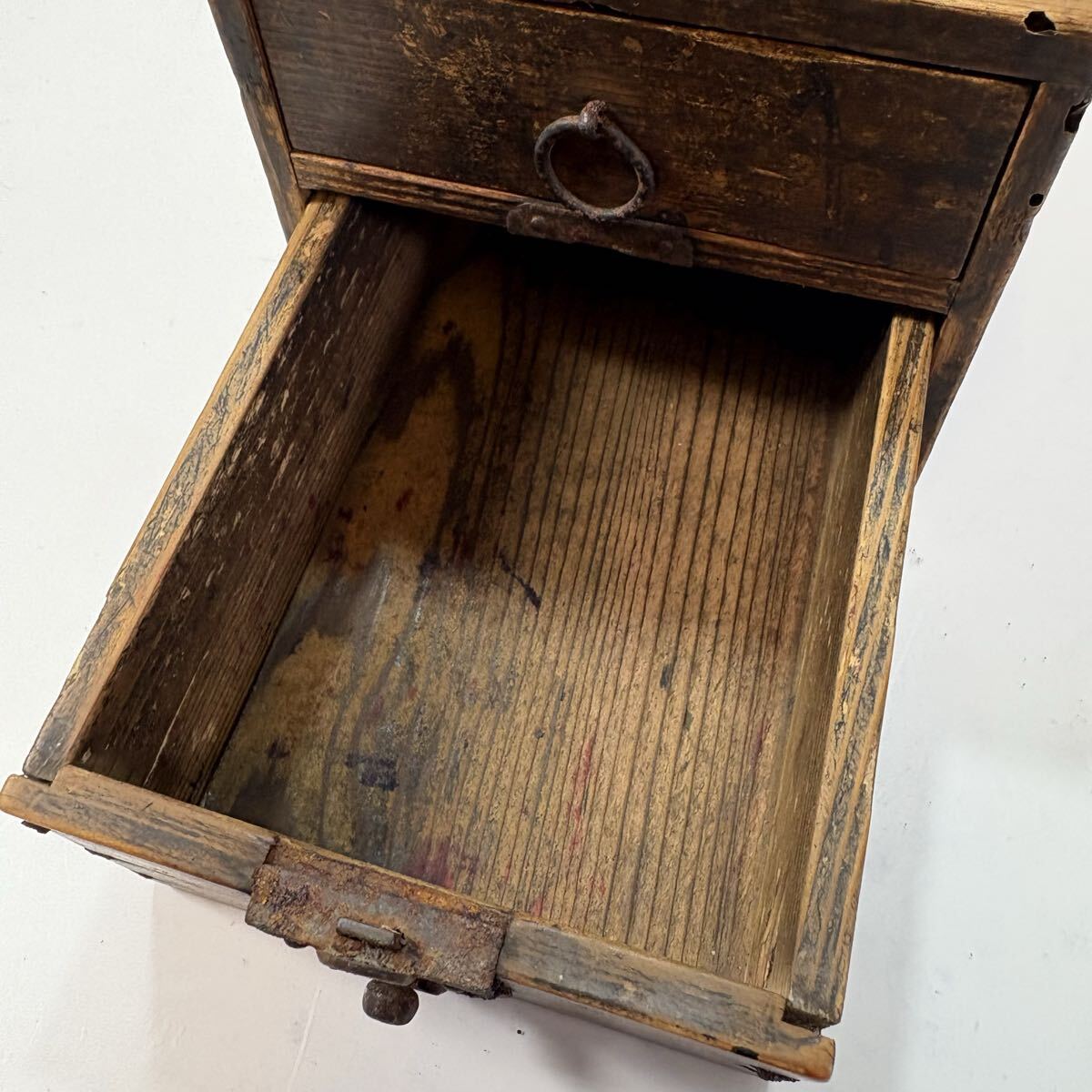 木製 小引き出し 小物入れ 古民具 古道具 小箪笥 レトロ アンティーク インテリア_画像5