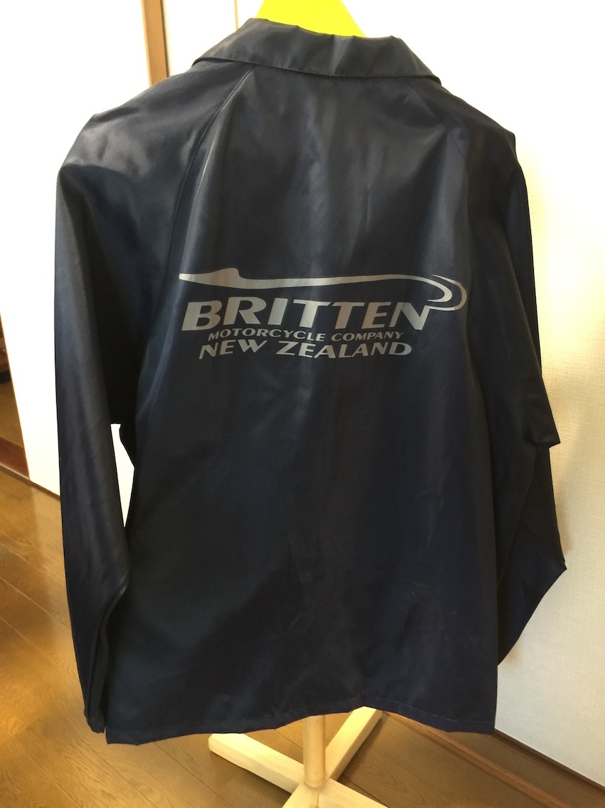 ☆ BRITTEN ジョン・ブリッテン John Britten ウィンドブレイカー　WIND BREAKER　保管品　ニュージランド　 New Zealand製　XL_画像3