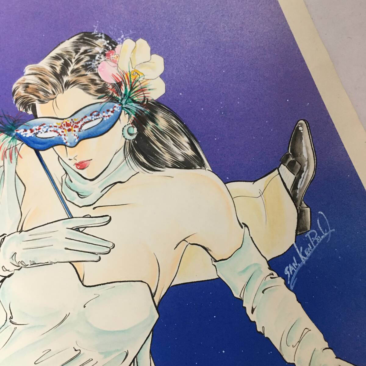 FNY30/39 檜垣 憲朗 直筆カラー 原画 原稿 【ジ・ゴ・ロ】青年