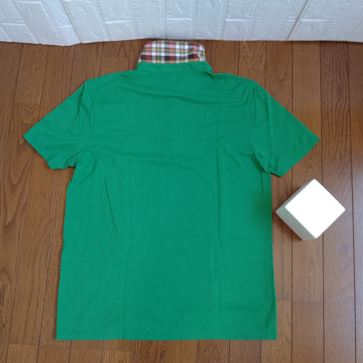 1120【中古】HUGO BOSS GOLF　ヒューゴ.ボスゴルフ　ゴルフウェア　半袖ポロシャツ　メンズサイズ　XL　緑（グリーン）_画像10