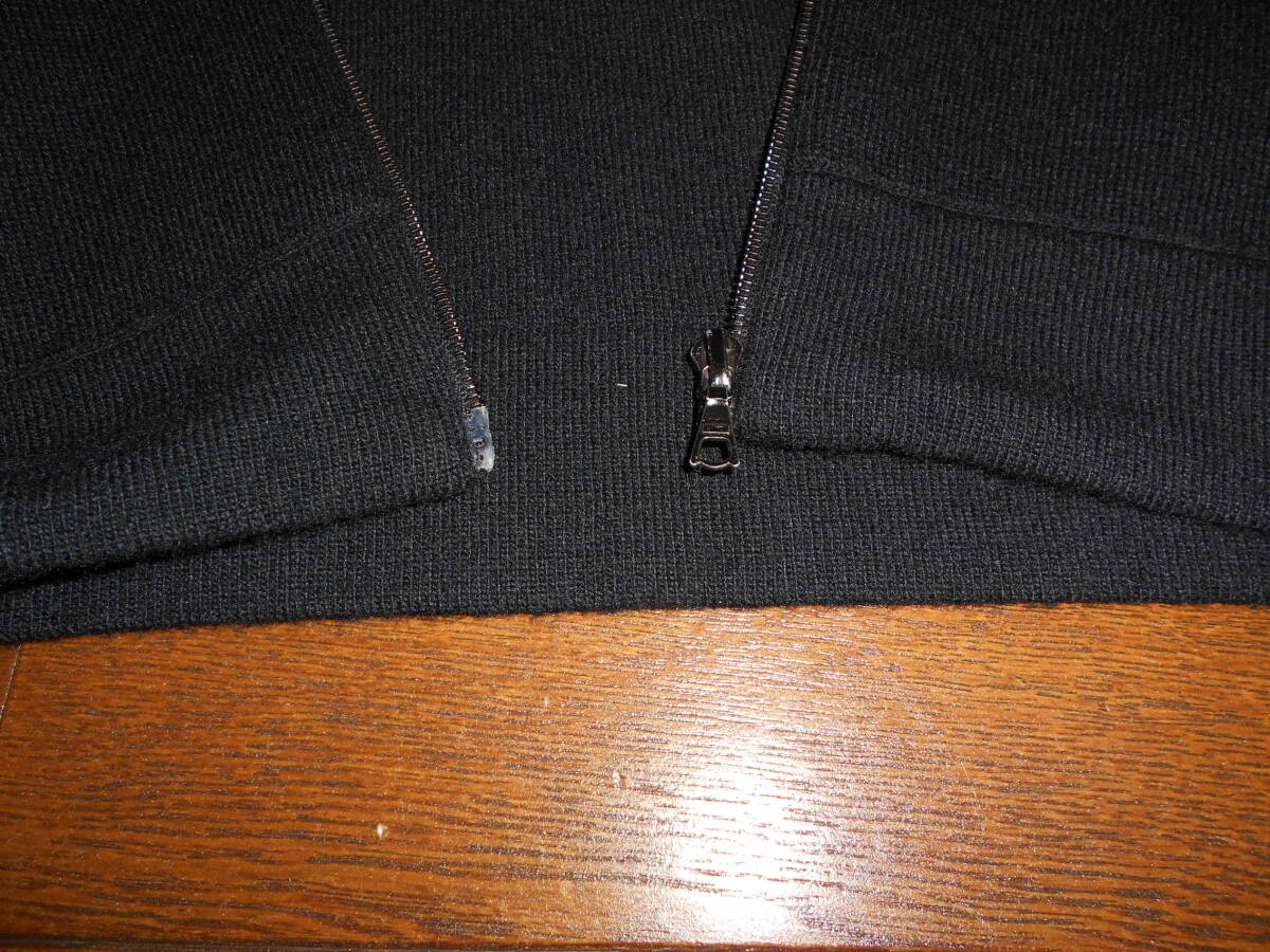 古著 20年以上前 A.P.C. 圧縮ウールハイネックフルジップニット 送料込