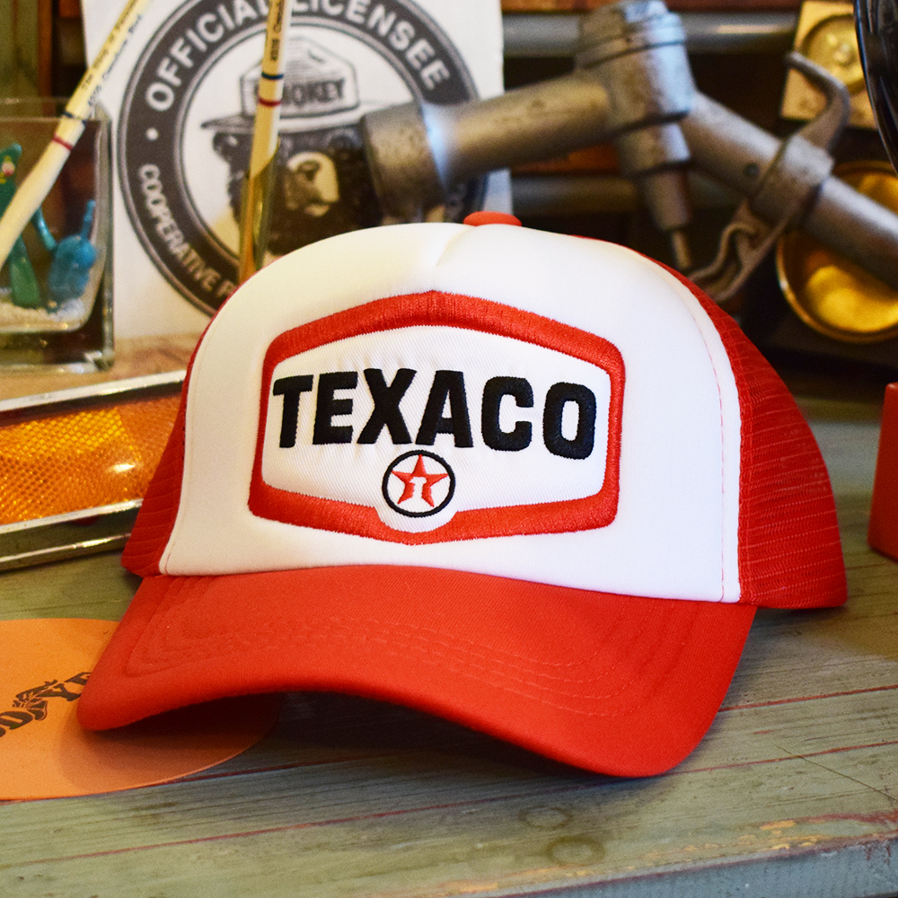 アメリカンレーシング メッシュキャップ TEXACO（RED） / テキサコ アメリカン雑貨 CHOPPERS_画像1