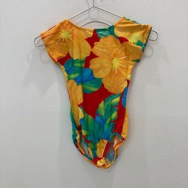 M5 花柄 水着 ジュニア 120相当 クリーニング済み_画像3