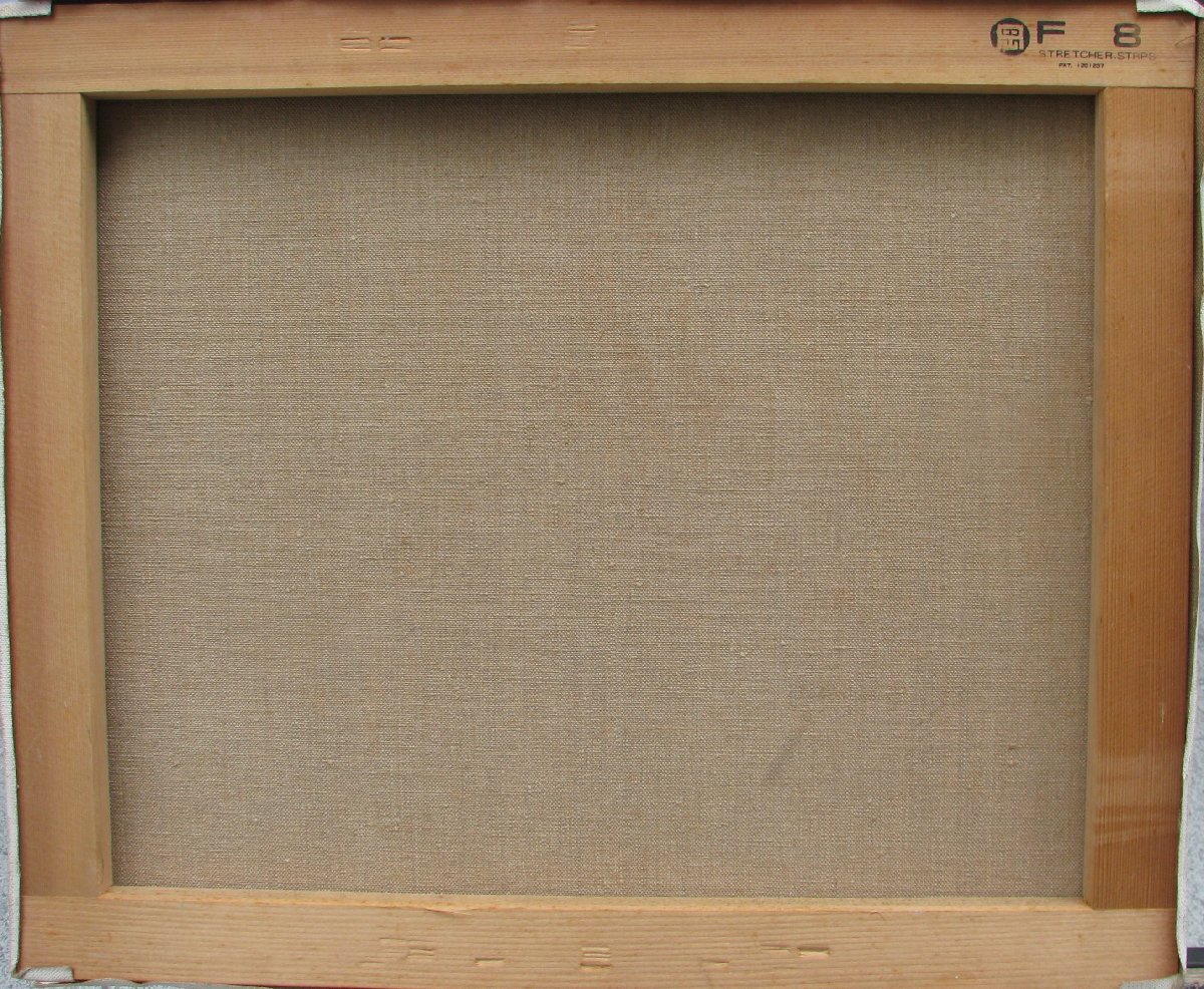 東京芸大小磯教室主要作家，檜山健三，雪道風景，8号油彩，茨城