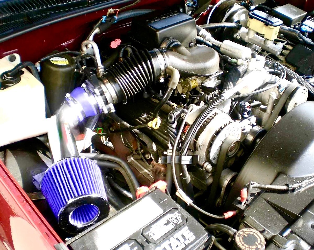 【即納/ブルー/青】96-99y C/K シルバラード シエラ タホ ユーコン サバーバン エスカレード デナリ エアー インテーク エアクリーナー_画像10