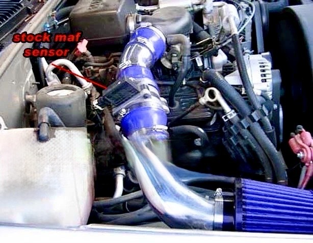 【即納/ブルー/青】96-99y C/K シルバラード シエラ タホ ユーコン サバーバン エスカレード デナリ エアー インテーク エアクリーナー_画像9