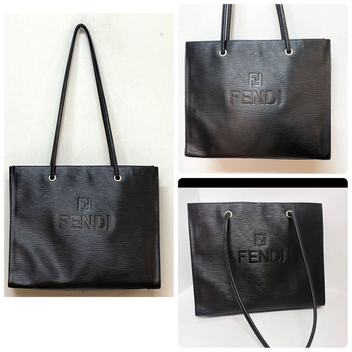 【美品】FENDI /エピレザーロゴトートバッグ 黒 美品】FENDI /エピレザーロゴトートバッグ 黒|Yahoo!フリマ(旧