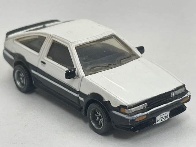 ■★Furuta　チョコエッグ　トヨタ車コレクション　003　AE86レビン3ドア1600GT APEX 年式1983_画像3
