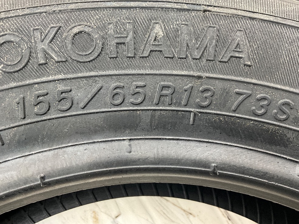 新品タイヤ 1本のみ 155/65R13 73S ヨコハマ S306 夏 サマー 155/65R/13 ゼスト/AZ ワゴン/エッセ/オッティ b12721_画像4