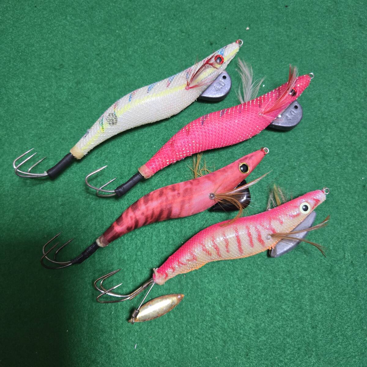 タコエギ　3.5号　4.0号　合計4ケ_画像1