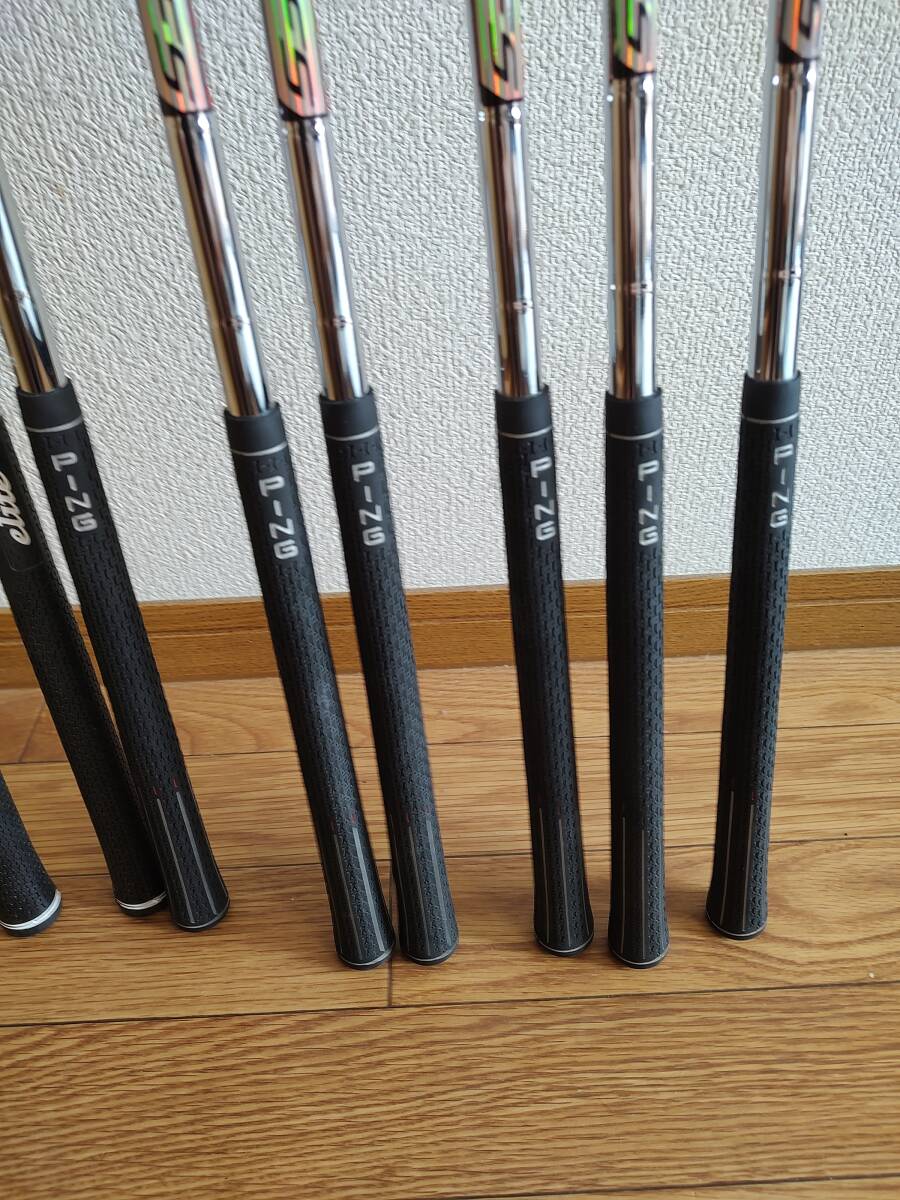 送料込み PING(ピン) G20 アイアン　4～PW.AW CFS R カラーコード　ブラック（黒）