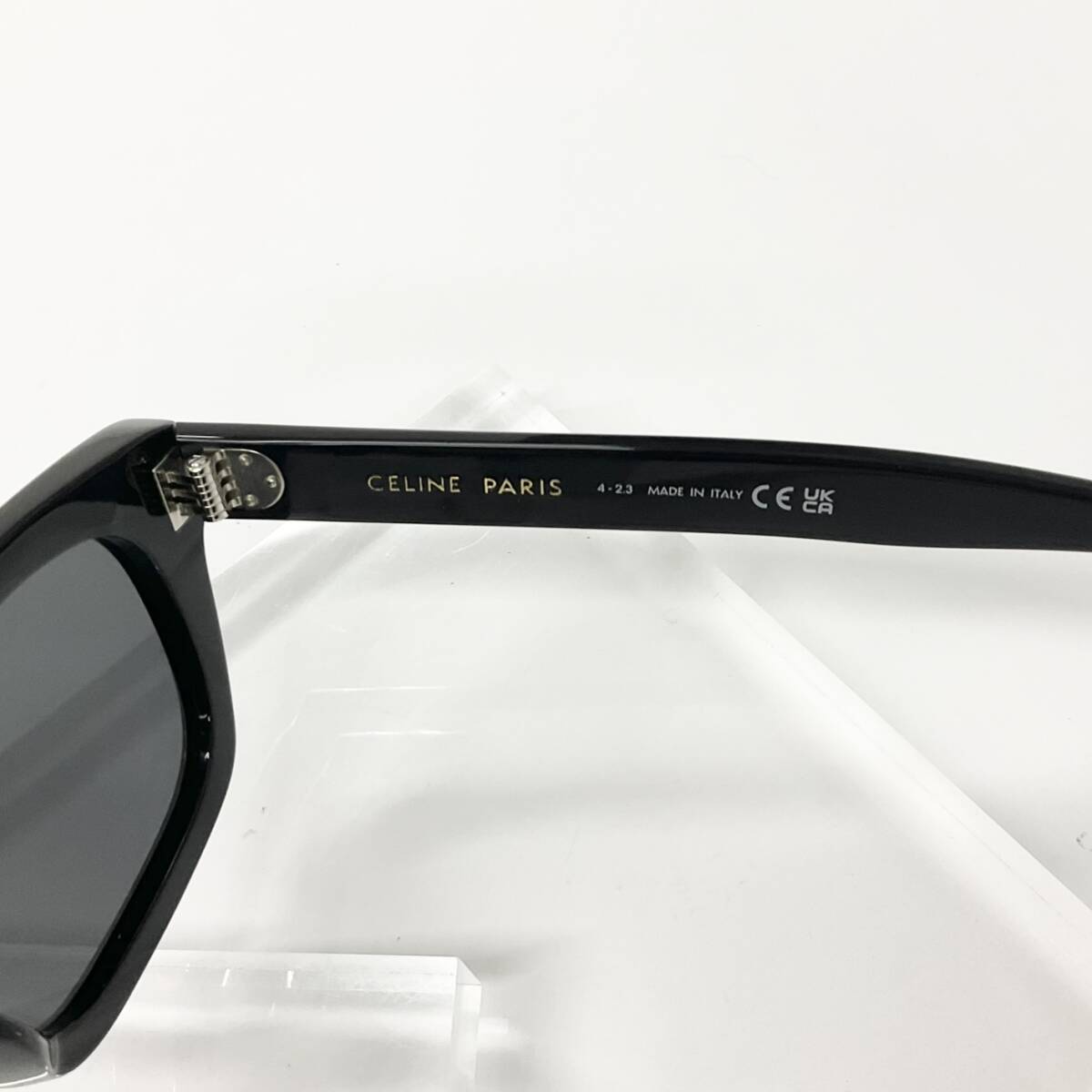 M12873 セリーヌ サングラス ロゴ アイウェア ブラック_画像7