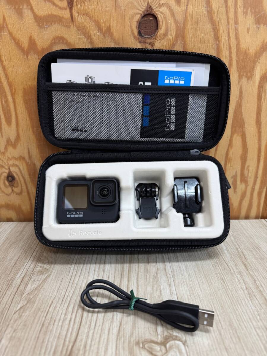 *8015-0722-23 ☆動作保証☆ GoPro HERO9 BLACK 本體＋アクセサリー (ケース＋マウント 等) 発送:C