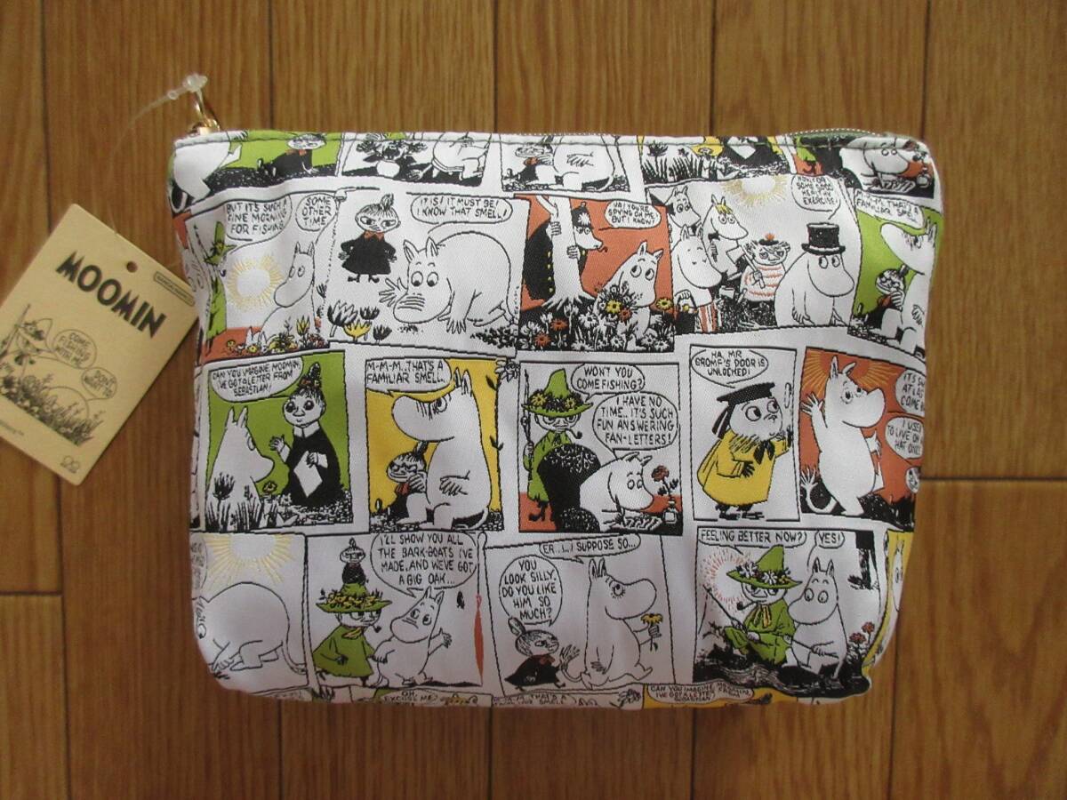 ムーミン レピア織 ポーチ (コミック グリーン) 小物入れ コスメポーチ _画像7