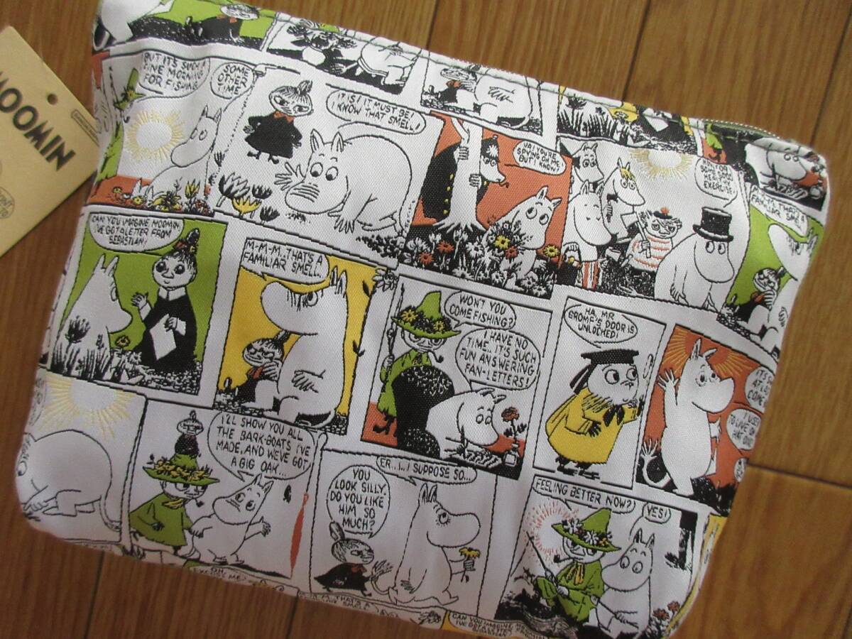 ムーミン レピア織 ポーチ (コミック グリーン) 小物入れ コスメポーチ _画像8