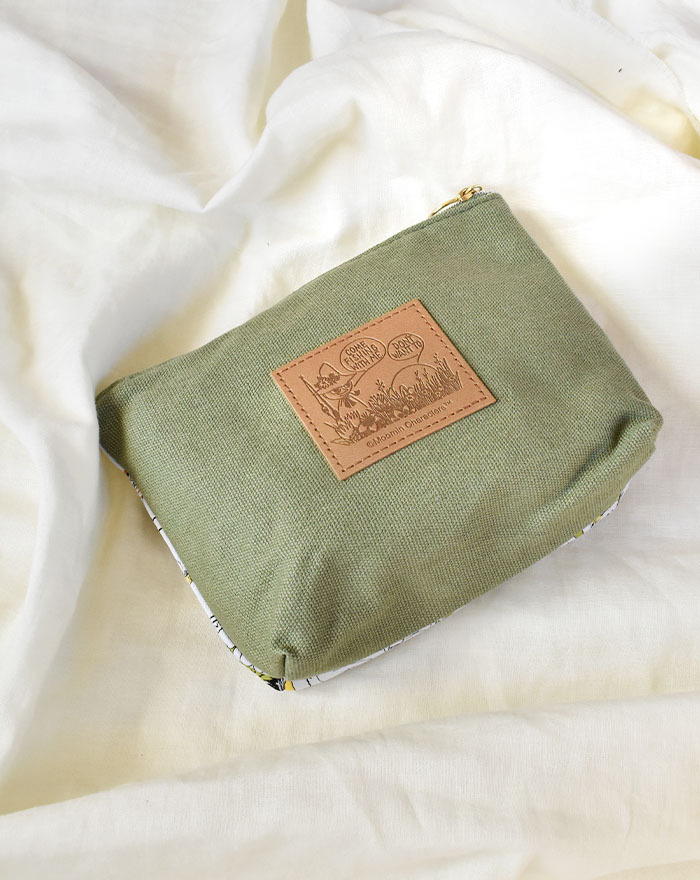 ムーミン レピア織 ポーチ (コミック グリーン) 小物入れ コスメポーチ _画像6