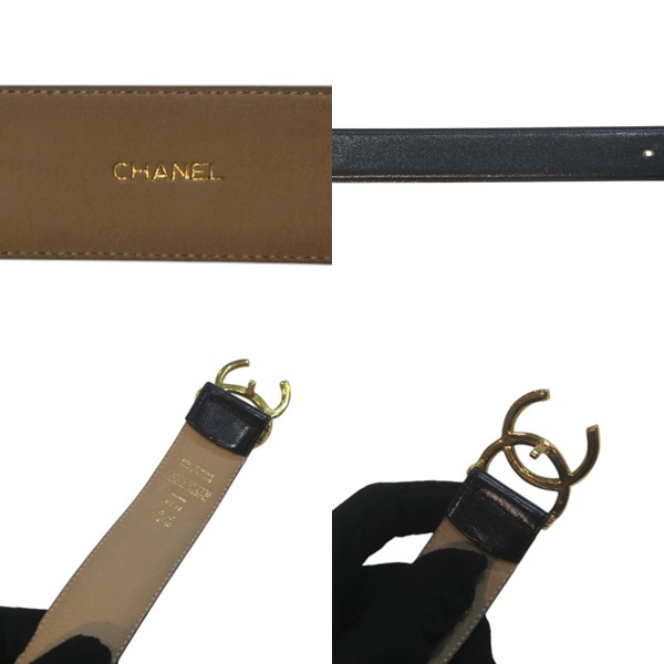 CHANEL シャネル ヴィンテージ ココマーク レザー ベルト【送料無料】【質屋かんてい局横浜港南店】中古品 used AB_画像5