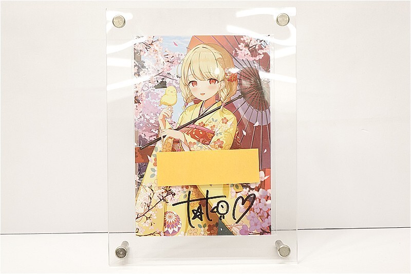 直筆サイン 直筆絵 最終価格 直筆】小雀とと 直筆サイン入りポストカード 4周年記念2023 ぶ