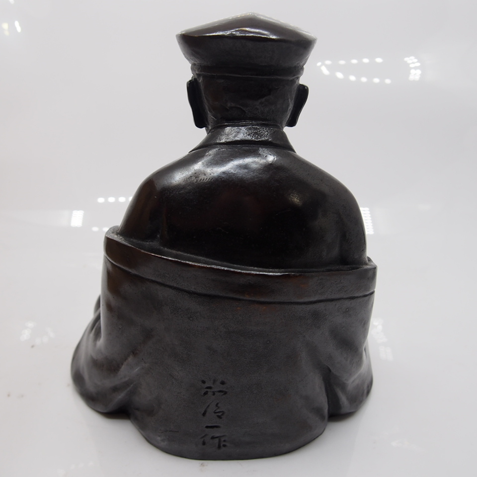 米治一 銅製芭蕉像 置物 共箱 高岡銅器 (銅製)｜売買された