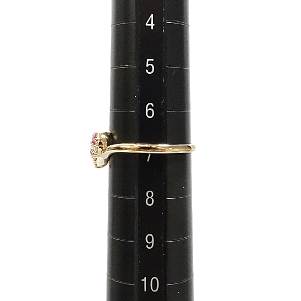 サマンサティアラ ルビー サファイア リング ダイヤモンド K18PG 送料無料 美品 中古 SH122800_画像3