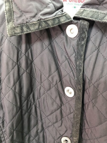 McGREGOR マクレガー レディース キルティング ジャケット 日本制 M 黒 ポリエステル