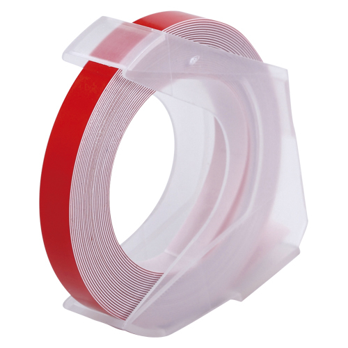 （まとめ買い）オリエントEP ダイモテープライター用テープ マシューズテープ 6mm幅 レッド RM906RD 〔10巻セット〕_画像1