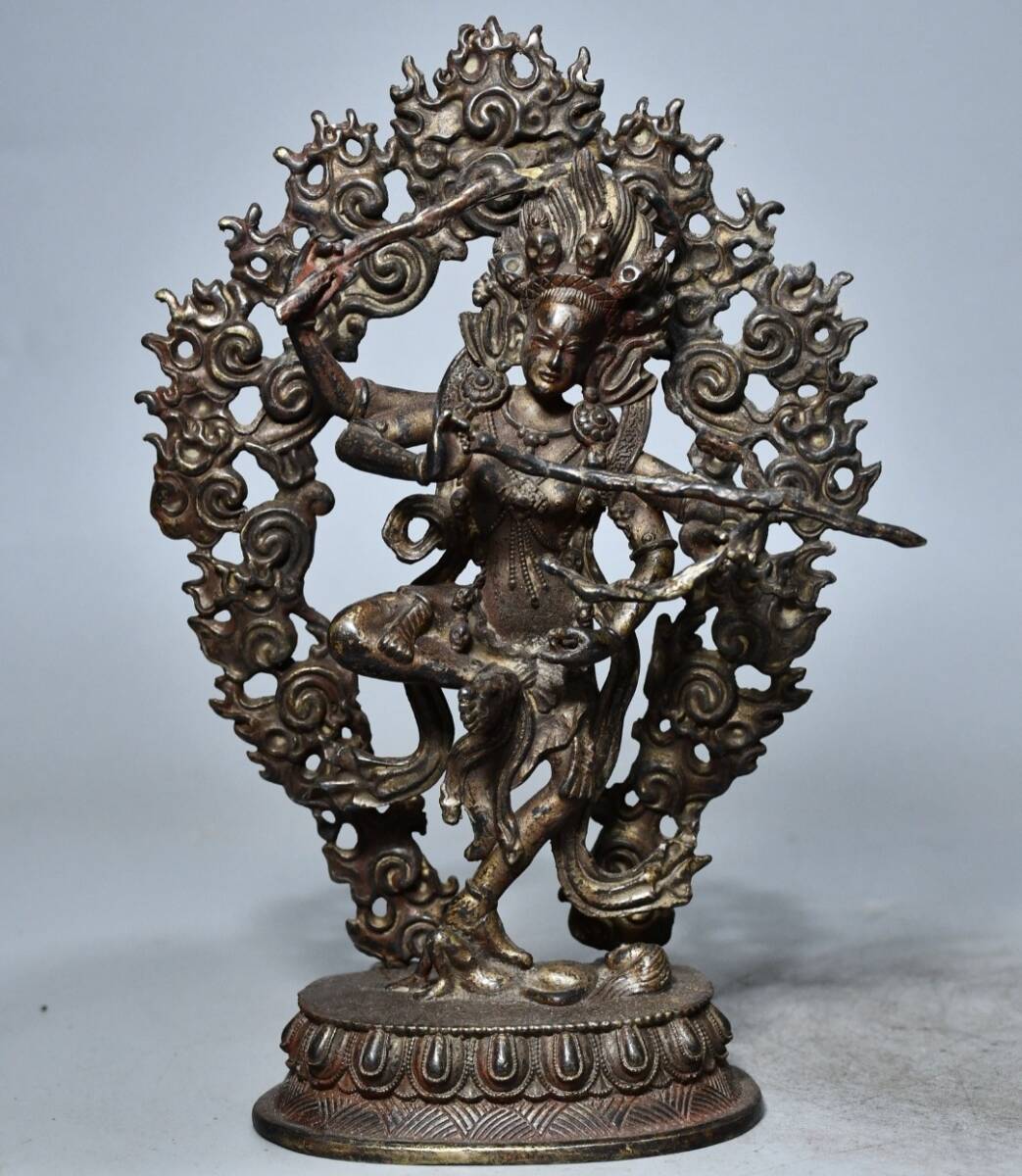 専用！！！　　中国美術 　「内壇郊外」獅子耳銅香炉 （状態良好） 多宝閣□ 202188 中国古美術 銅製品 【純銅七宝獅子香炉飾り