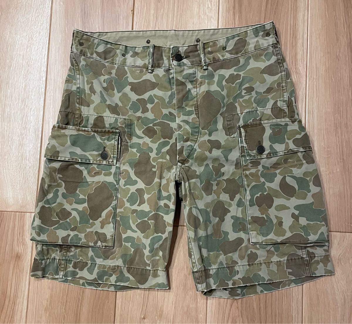 RRL 迷彩カーゴショートパンツ RRL 迷彩 カーゴ ショーツ ダックハンター 13スター ラルフ