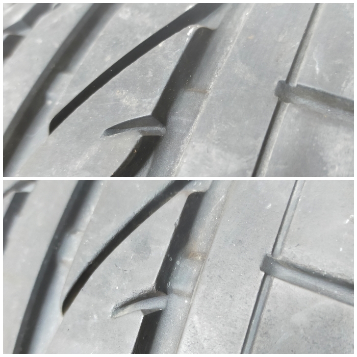 【送料無料】 BRIDGESTONE 265/40R17 96Y POTENZA RE050A ブリヂストン ポテンザ 夏タイヤ サマータイヤ 2本 A4223 [中古タイヤ]_画像3