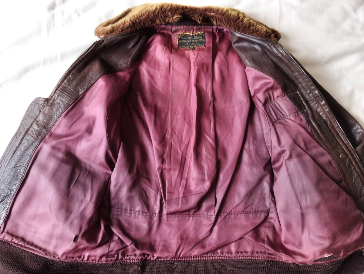 ヴィンテージ　M422A G1初期 　フライトジャケットSize３６　４０ｓ ヴィンテージ M422A (G1初期) Flight Jacket Size36 40's