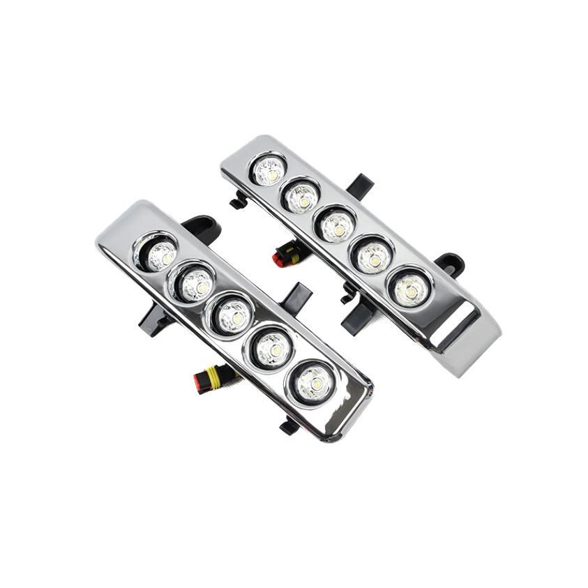  Toyota Land Cruiser 70 серия передний LED дневной свет комплект GRJ76K GRJ79K левый и правый в комплекте Land Cruiser ti свет противотуманые фары бесплатная доставка 