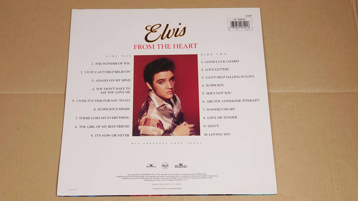 ★ELVIS★L(fēng)P　“ FROM THE HEART ” RCA オランダ盤 PL-90642