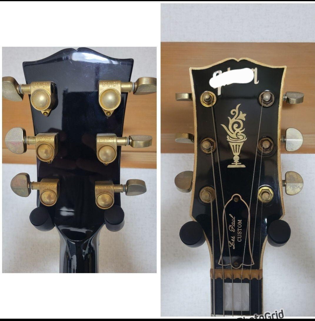レプリカ レスポールカスタム Les Paul ブラック エレキギター
