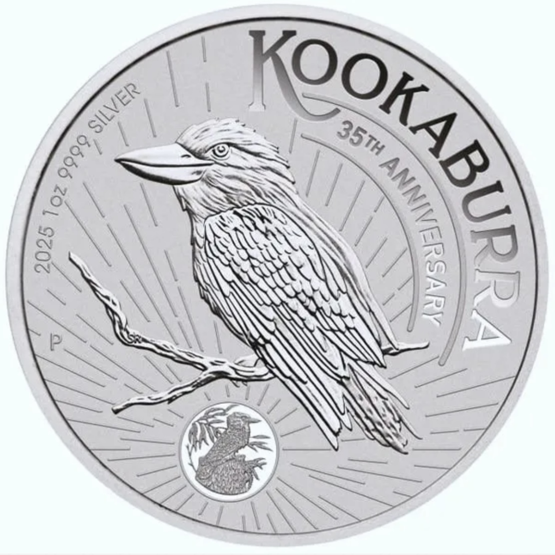 ☆☆オーストラリア・カワセミ銀貨(1oz)☆☆カプセル入り 発行35周年 限定デザイン】オーストラリア2025年 笑いカワセミ