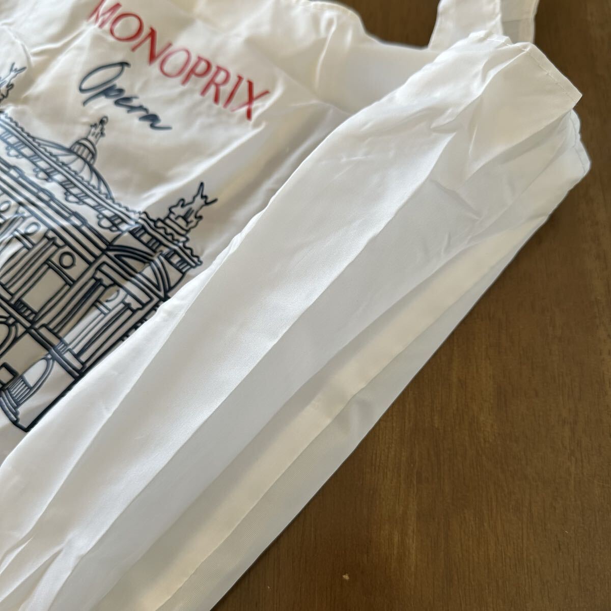 フランス MONOPRIX モノプリ エコバッグ オペラ座 トートバッグ 折り畳み ヨーロッパ 海外スーパー ショッピングバッグ 手提げ パリ 新品_画像7